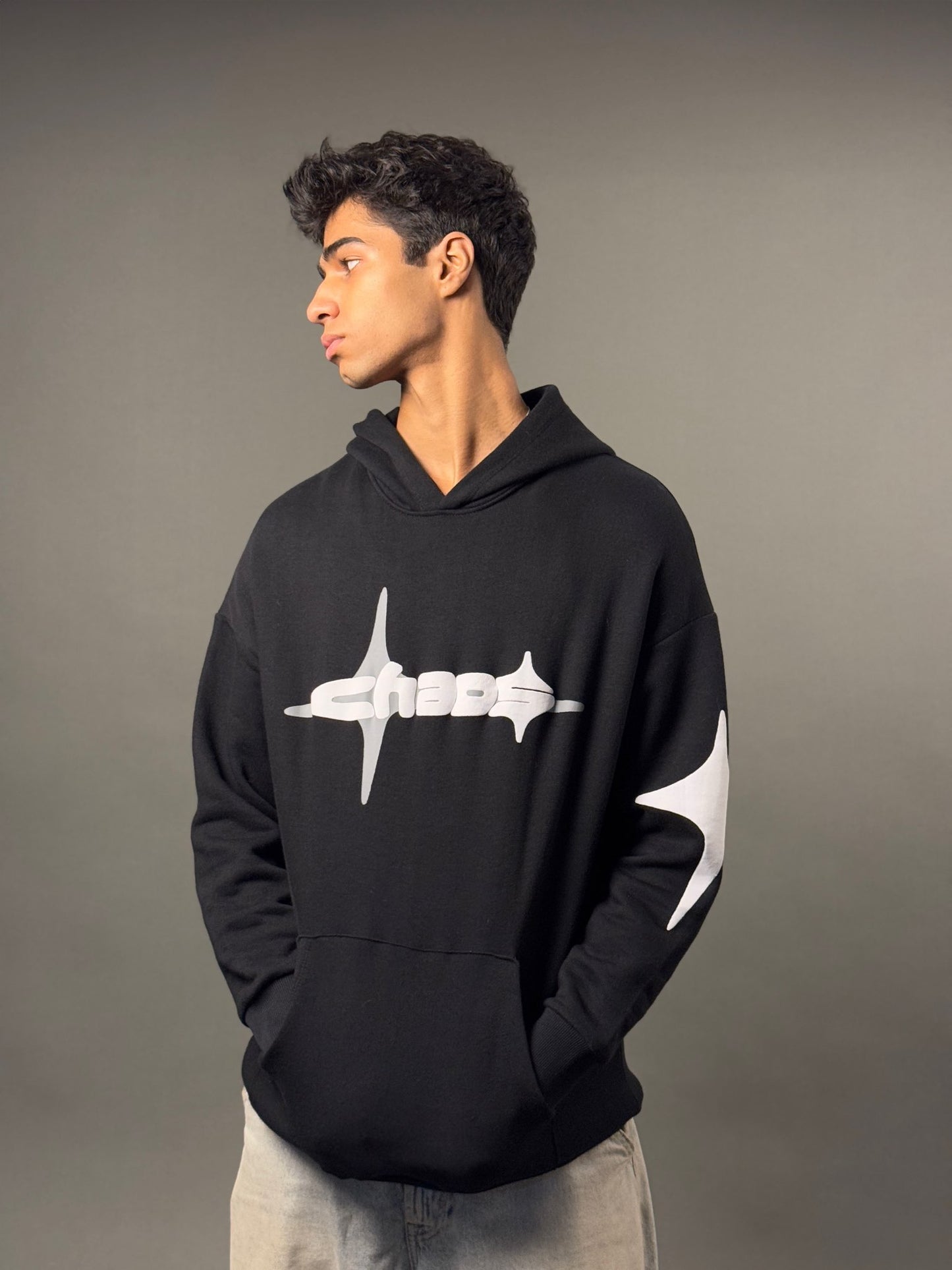 Chaos Black Hoodie
