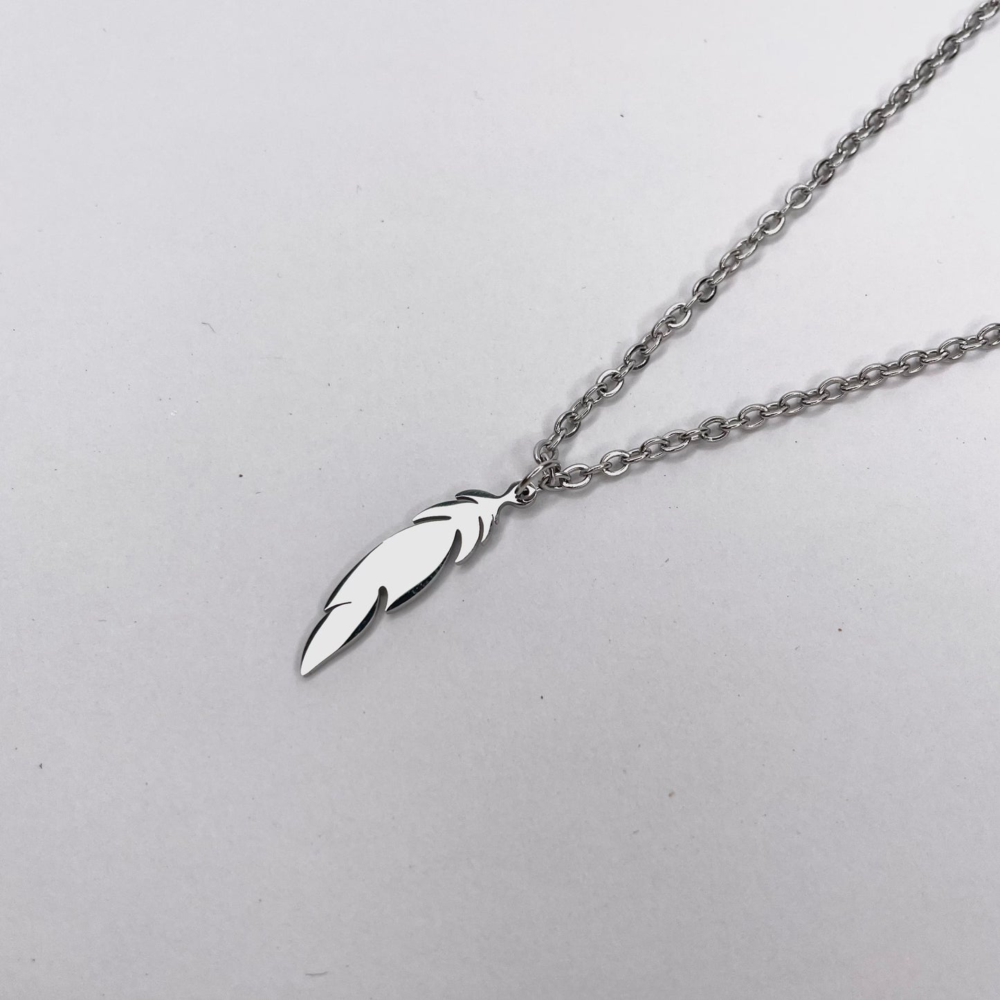 Feather Pendant Necklace