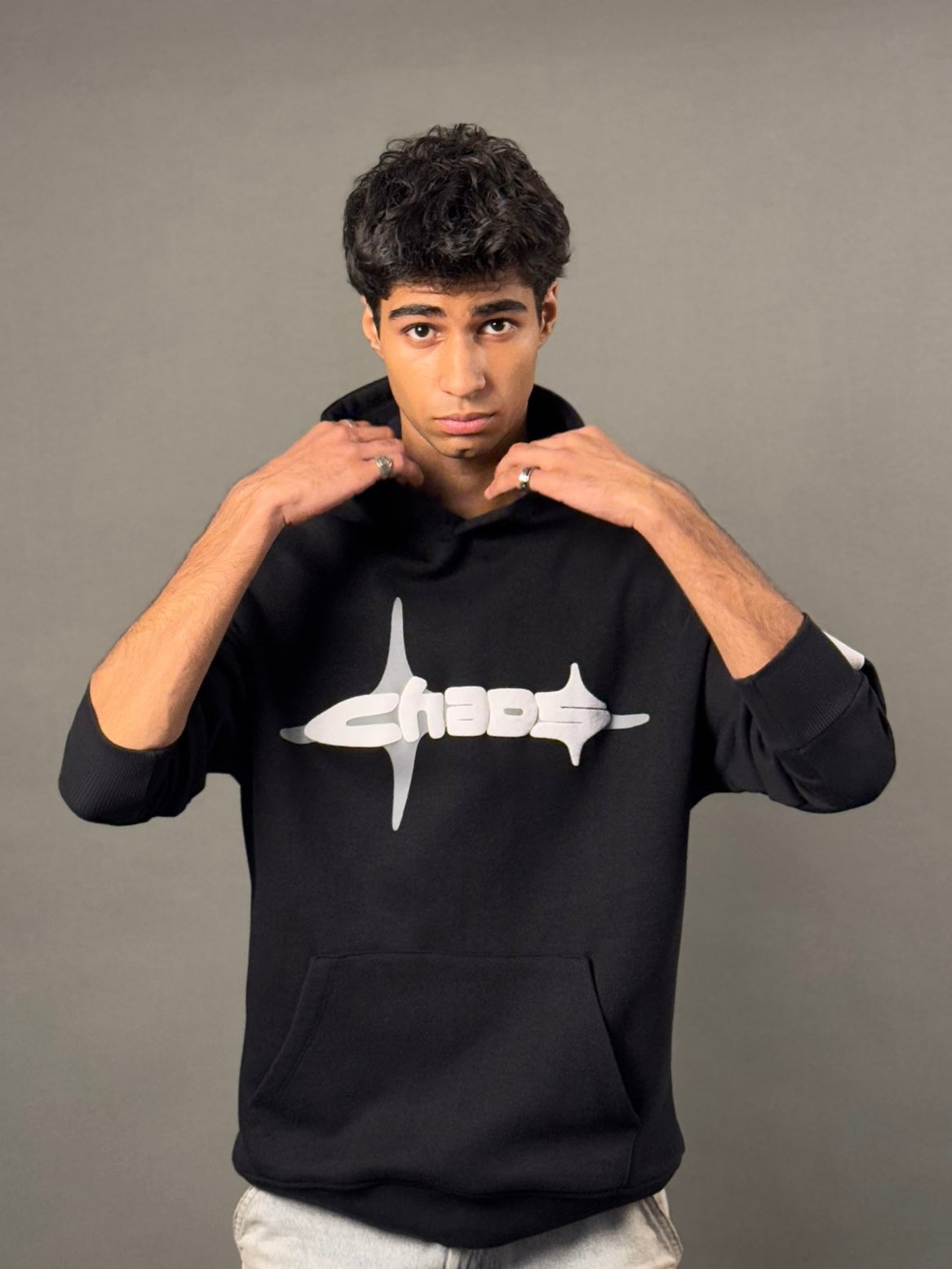 Chaos Black Hoodie