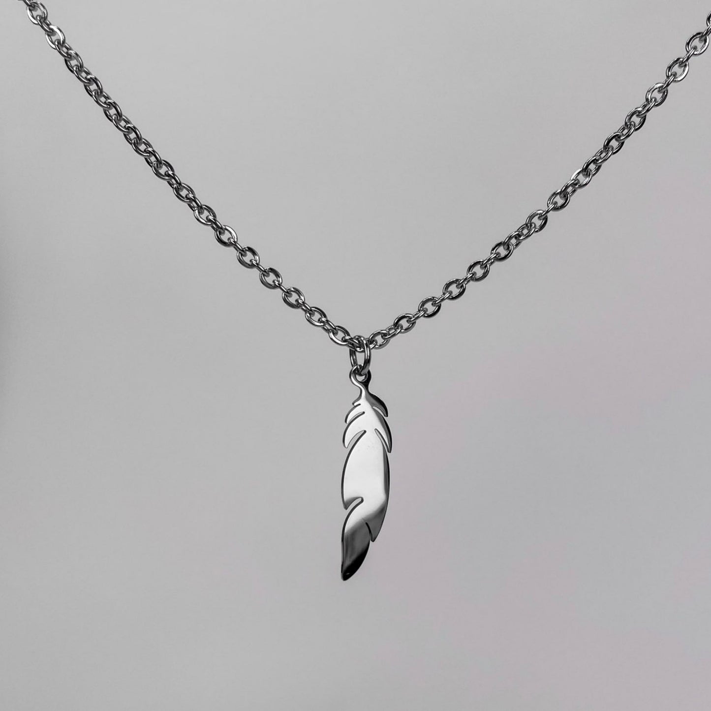 Feather Pendant Necklace