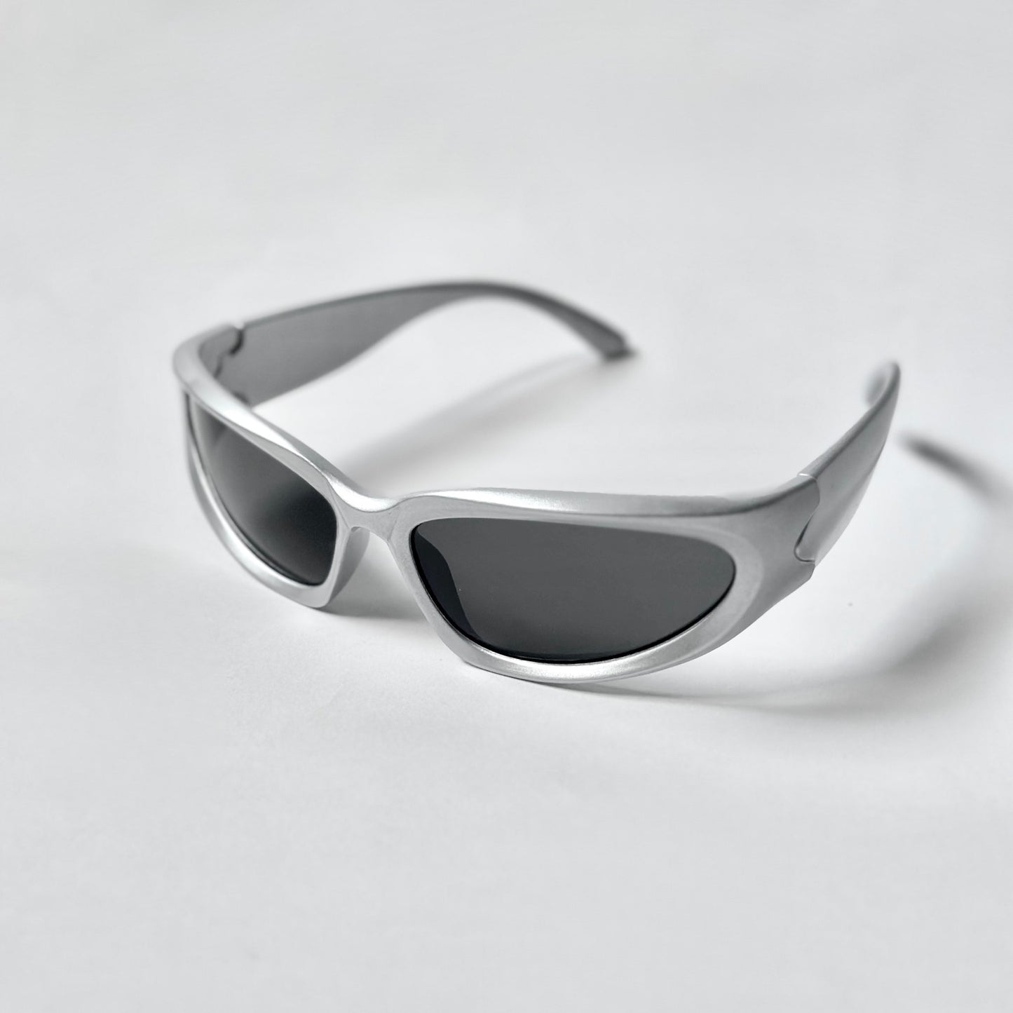 Y2K Silver Eclipse Sunglasses