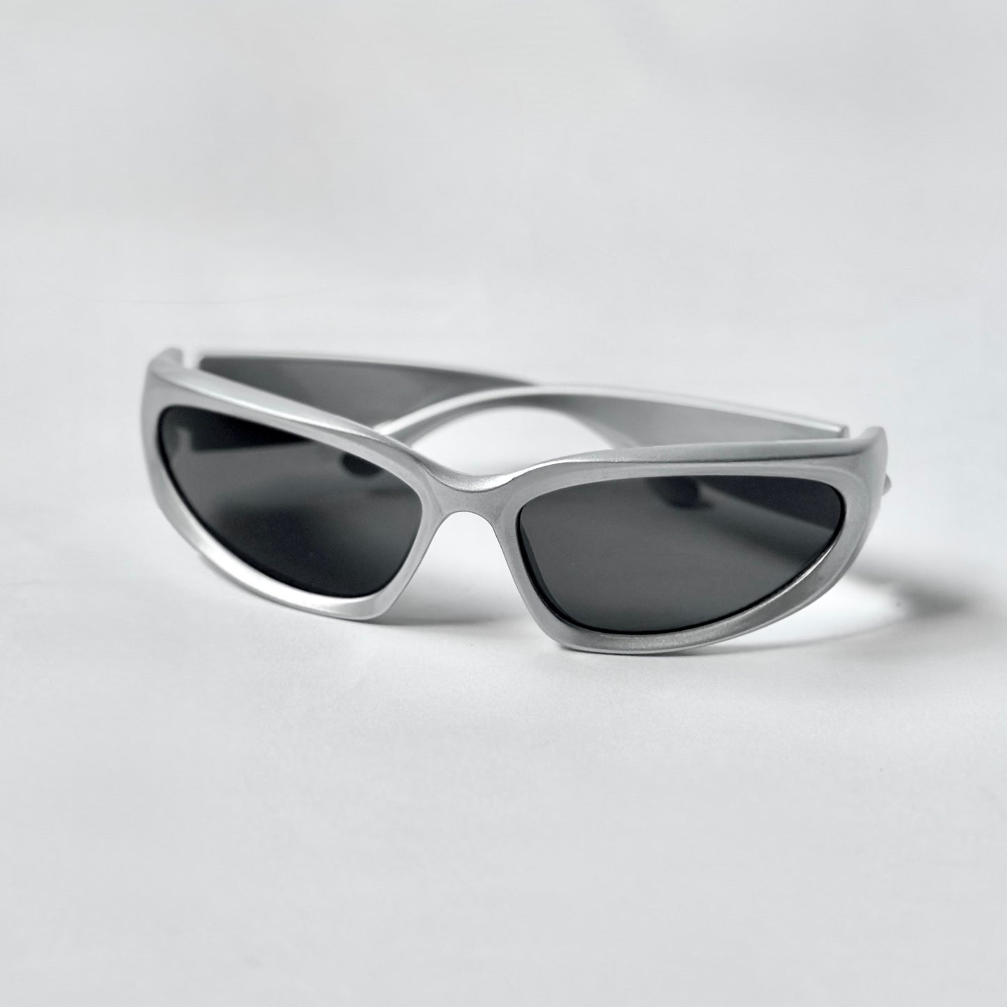 Y2K Silver Eclipse Sunglasses
