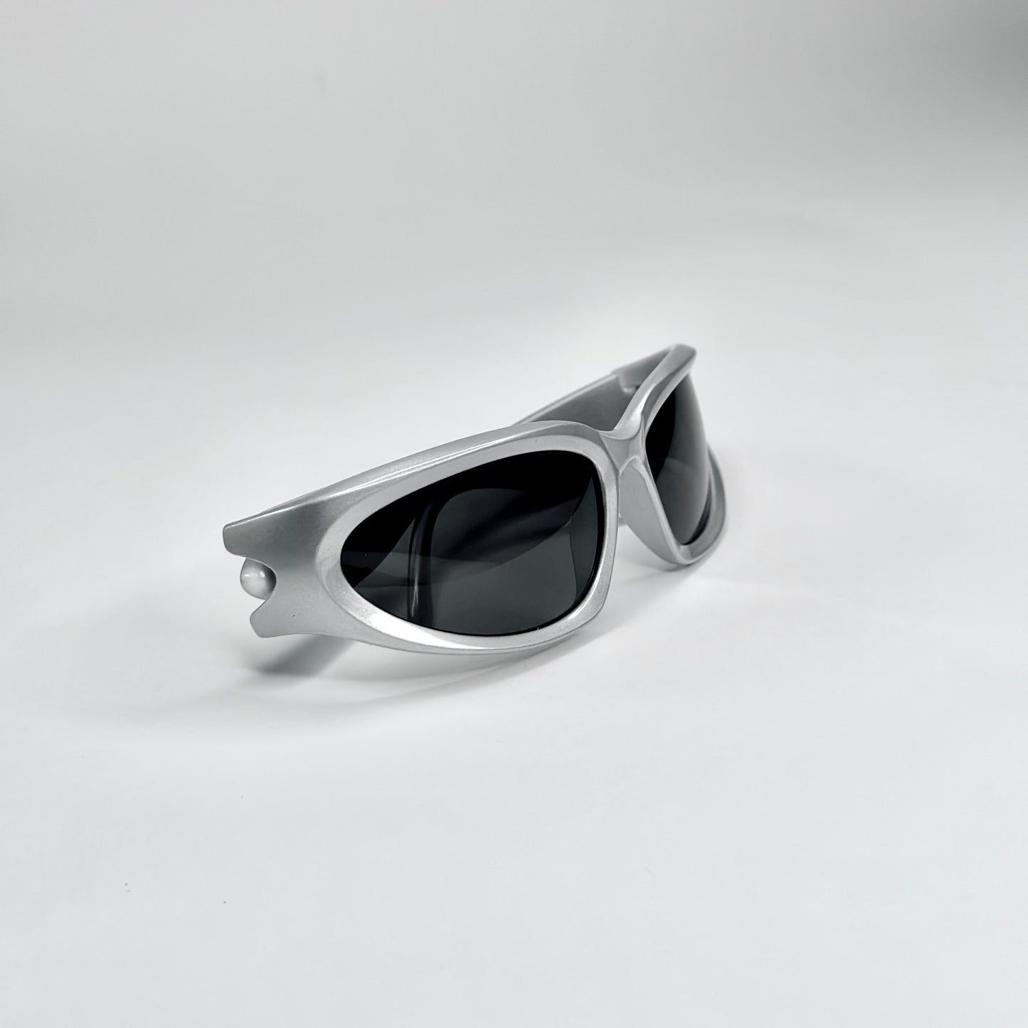 Y2K Silver Eclipse Sunglasses