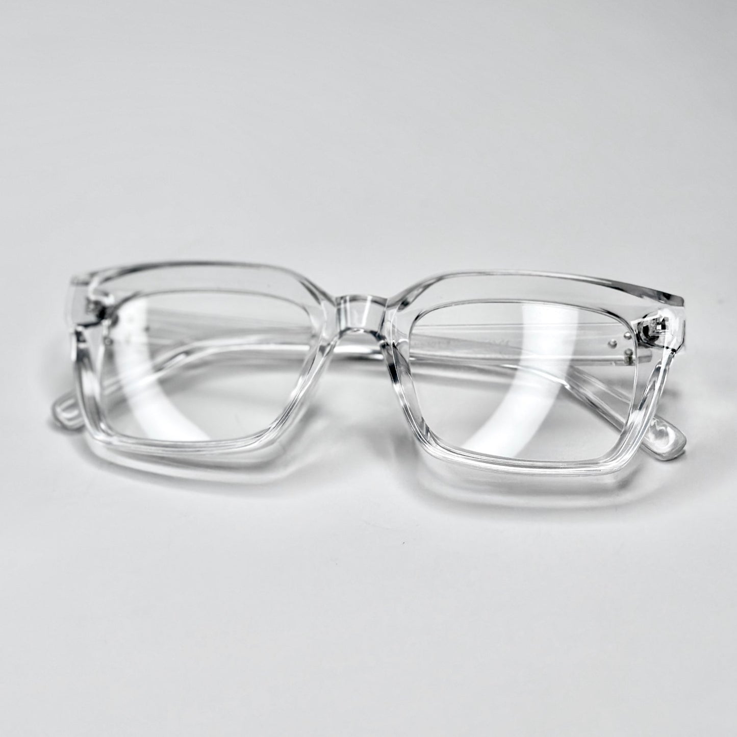 Transparent Nerd Rectangular Glasses