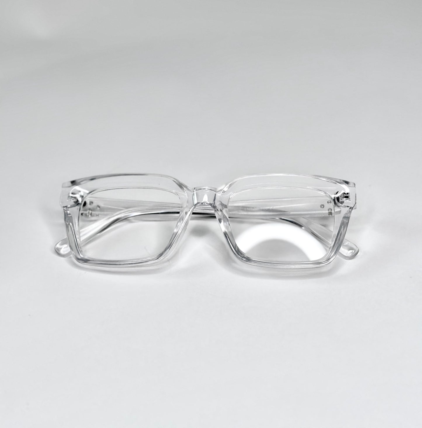Transparent Nerd Rectangular Glasses
