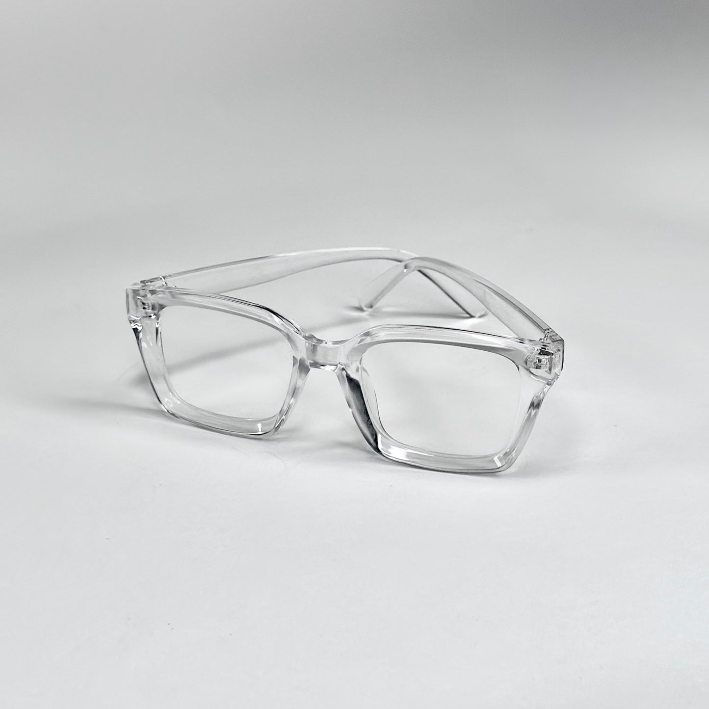 Transparent Nerd Rectangular Glasses