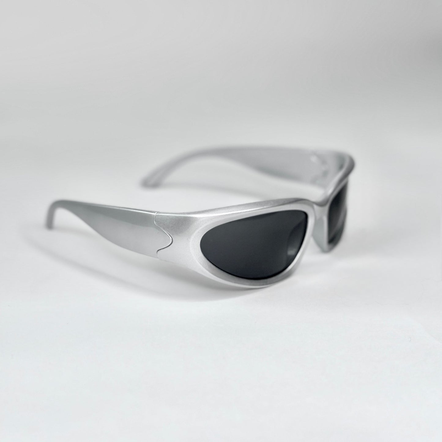 Y2K Silver Eclipse Sunglasses