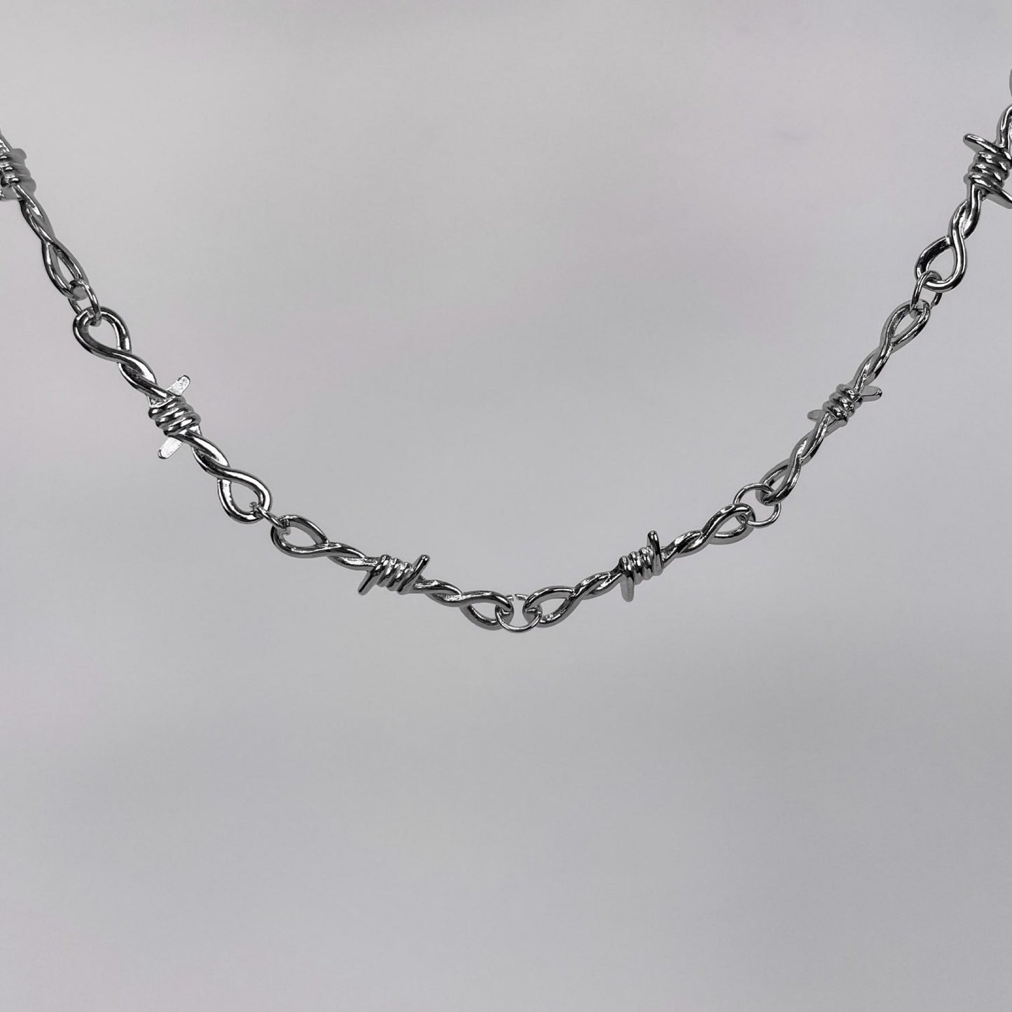 Barbed Wire Grunge Necklace