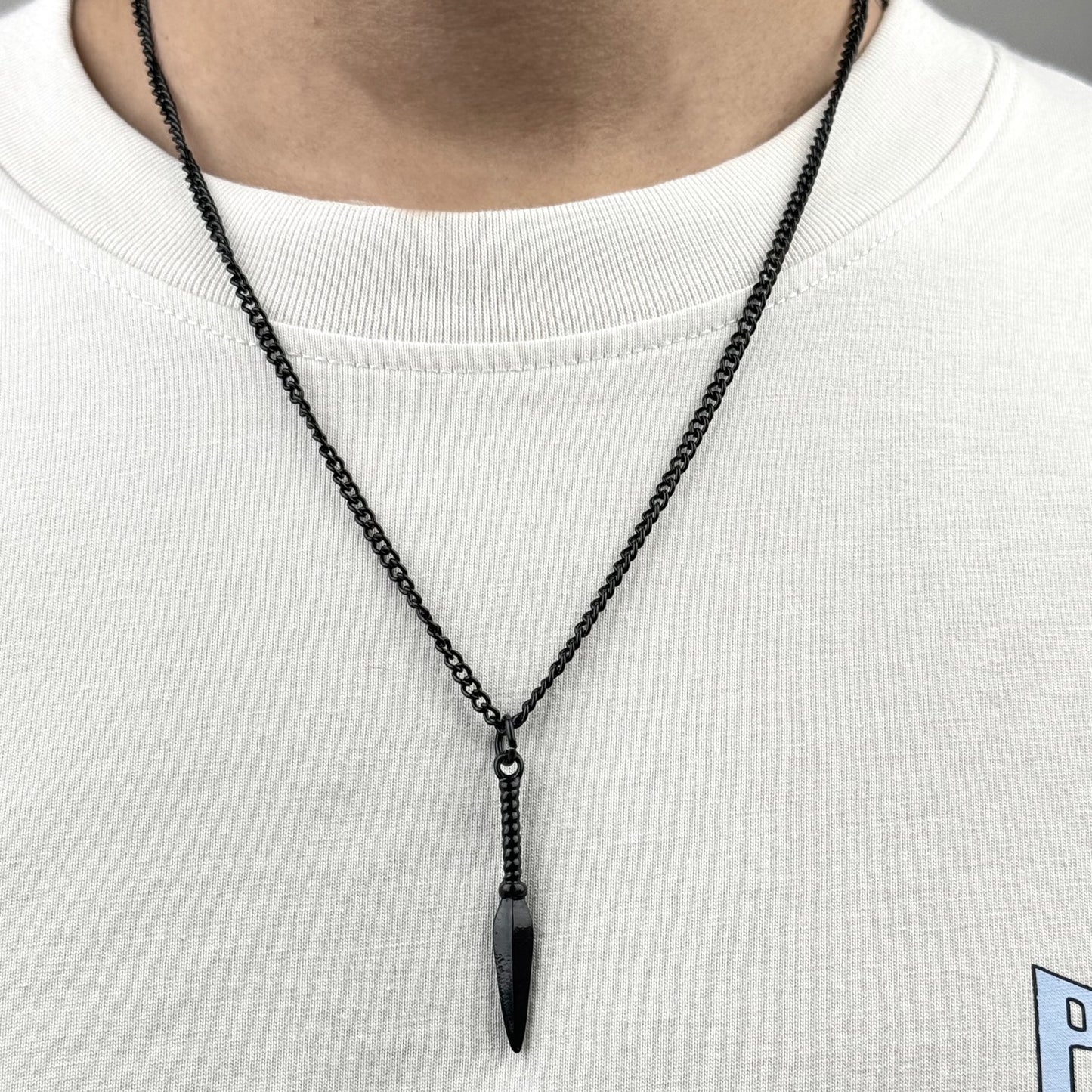 Black Kunai Knife Necklace