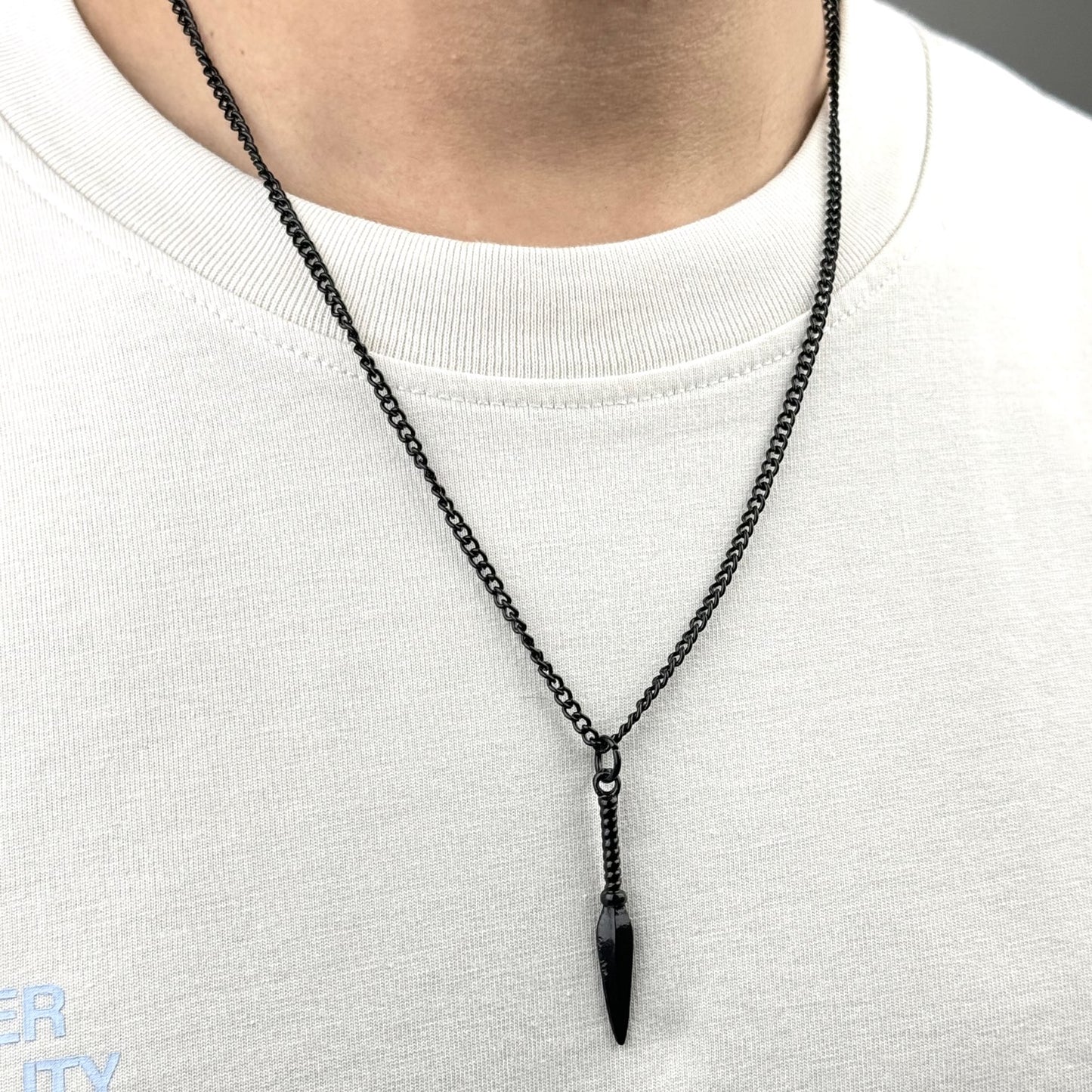 Black Kunai Knife Necklace