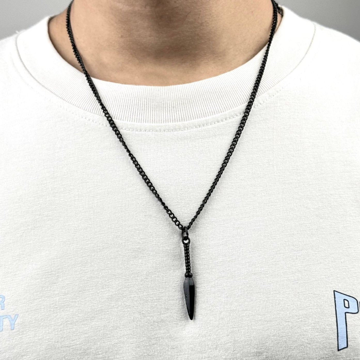 Black Kunai Knife Necklace