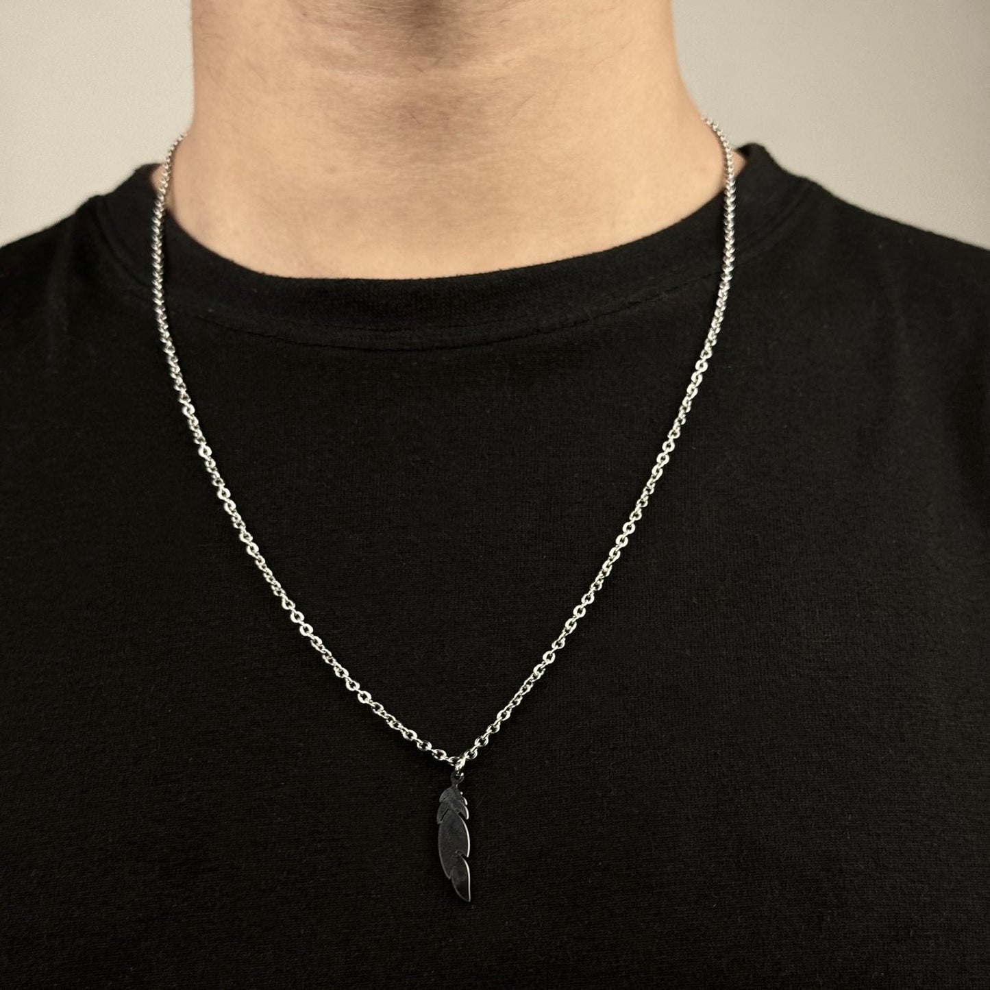 Feather Pendant Necklace
