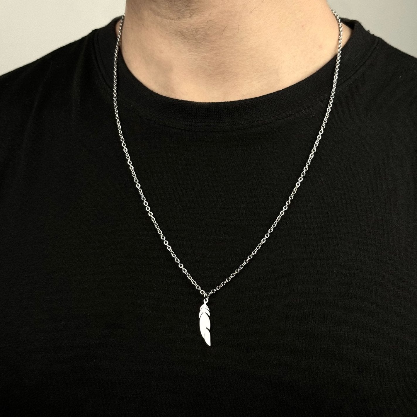 Feather Pendant Necklace