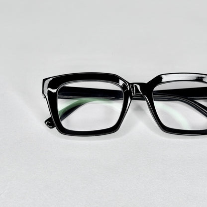 Black Nerd Rectangular Glasses